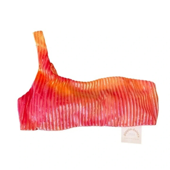 Dippin Daisy Tie-Dye Velvet One Should Bikini Top - Picture 1 of 4